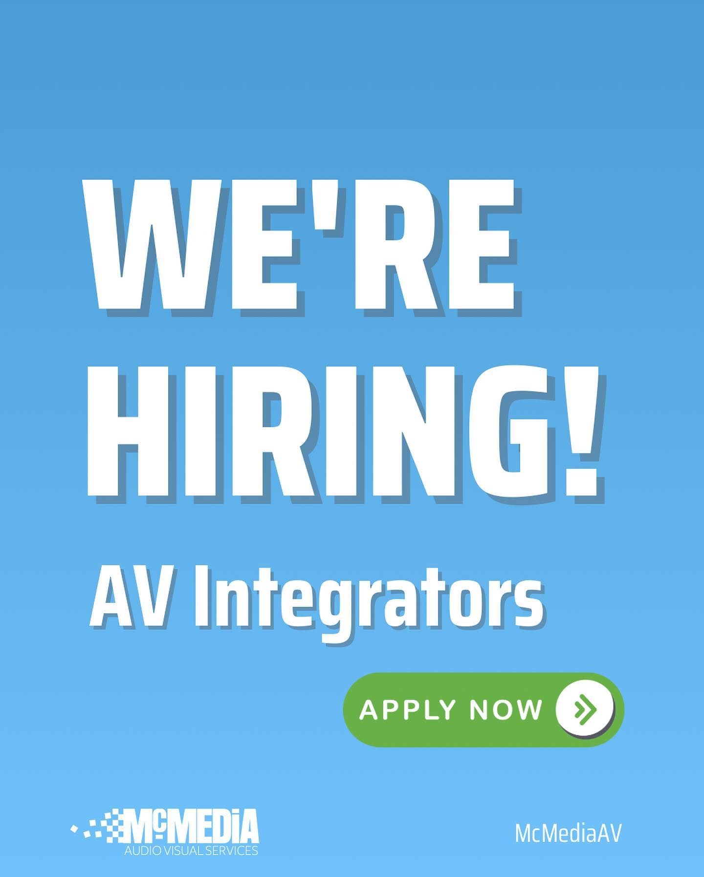 Are you passionate about audio, screens and everything else AV? Then we want to hear from you! We’re looking for self-motivated, dynamic, and positive individuals with a background in AV. As our Audio Visual Integrator, you’ll be responsible for installing, troubleshooting, and calibrating AV equipment with style. You’ll ensure everything is up to spec and…