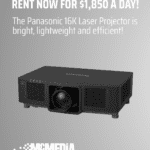 Backstage with McMedia: Rent the Panasonic 16K Laser Projector