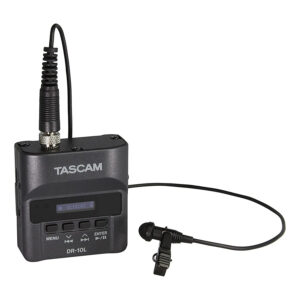 Tascam DR-10L Lavalier Mic with MicroSD Audio Recorder